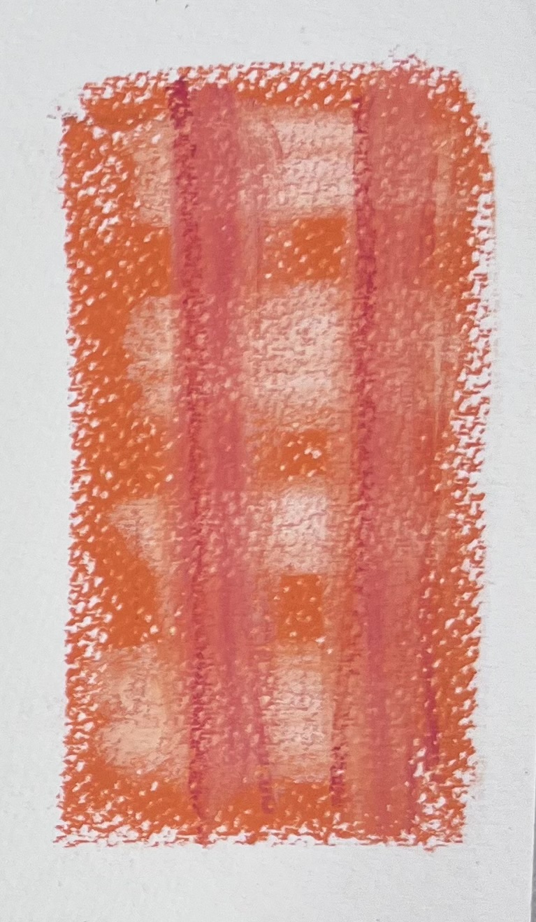 A pattern with orange background, four white horizontal lines and two red vertical lines A pattern with orange background, four white horizontal lines and two red vertical lines