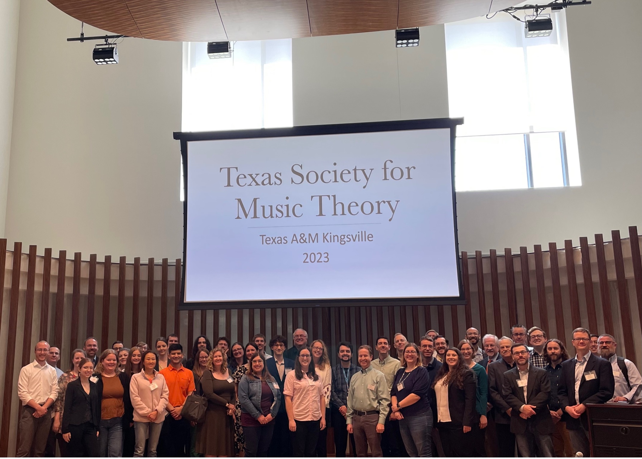 Image of TTU students representing the Texas Society for Music Theory 2023