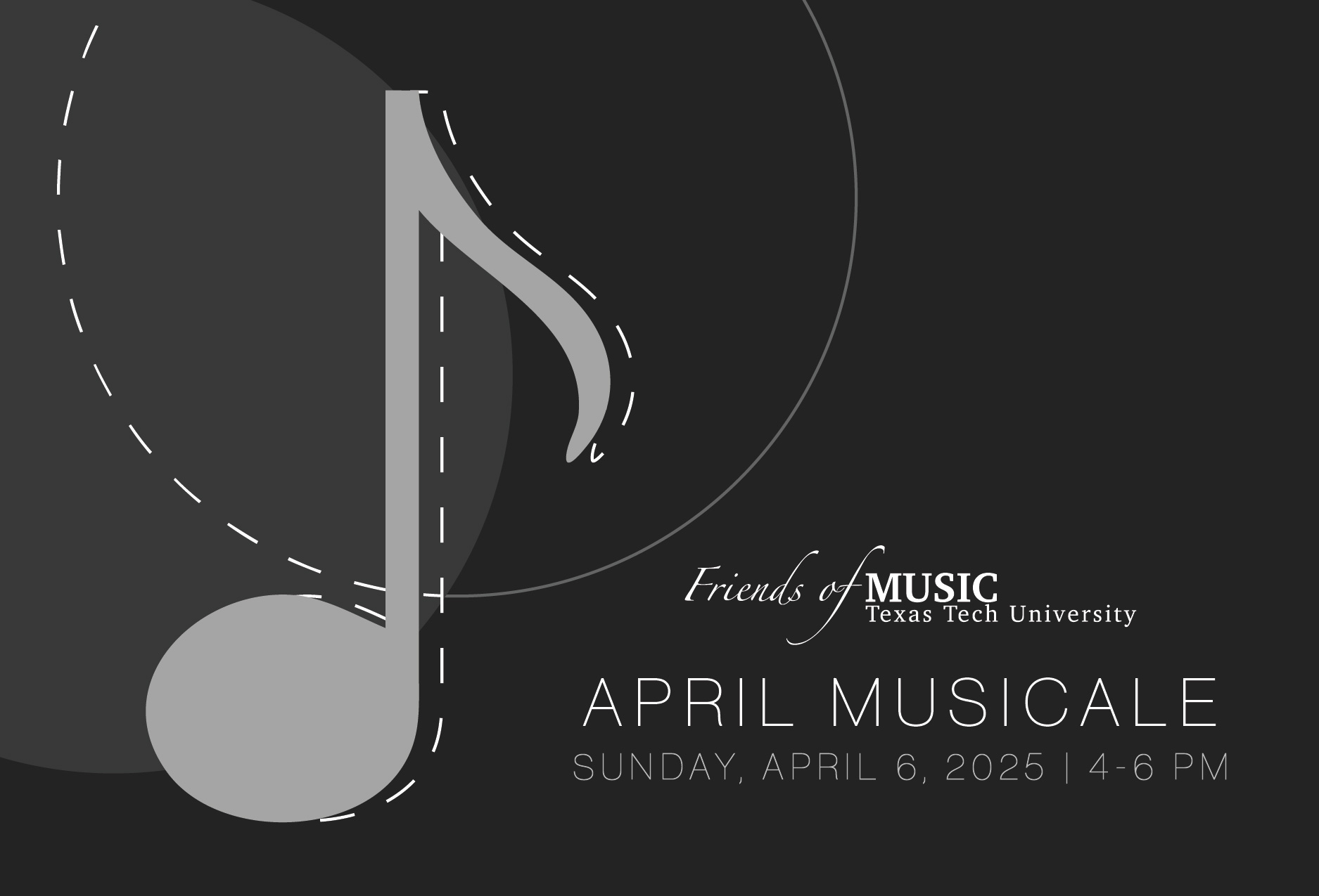 April Musicale 2025 Graphic