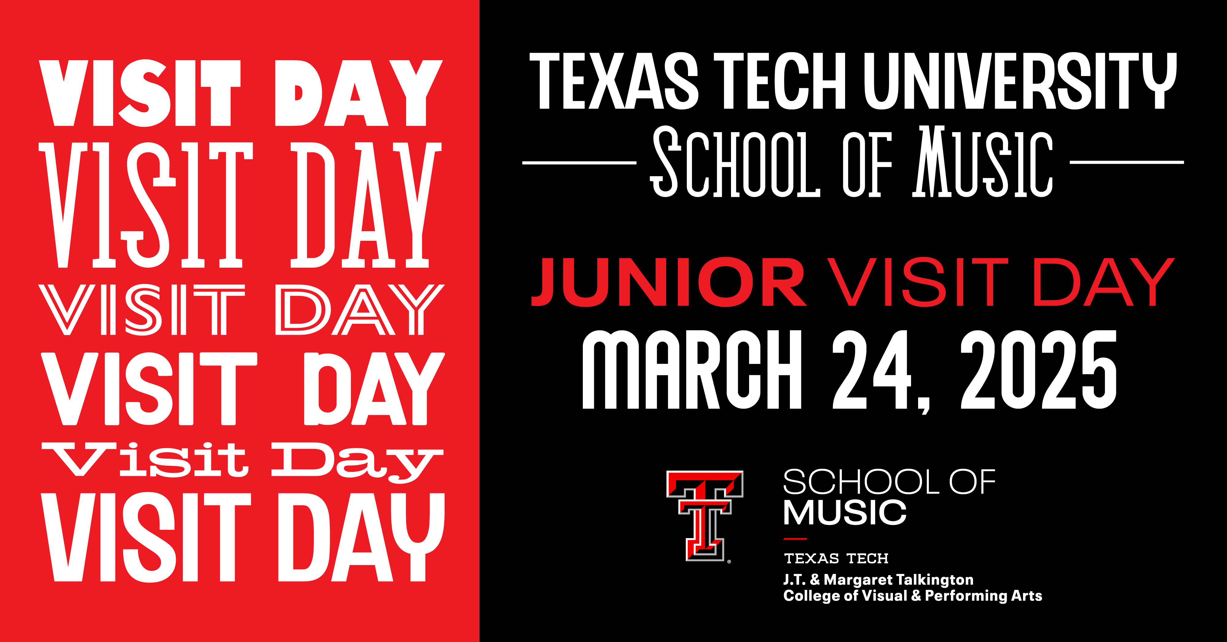 Junior Visit Day Spring 2025 Graphic