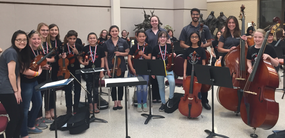 The TTU String Project takes a laboratory school approach for elementary children (typically entering the 4th grade) interested in playing one of the five orchestral instruments – violin, viola, cello, double bass and harp.