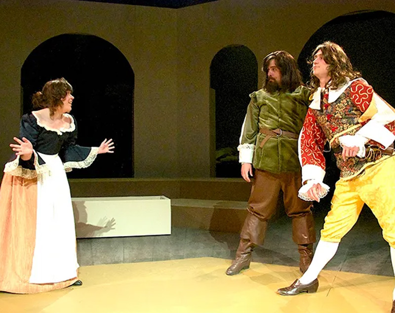Twelth Night charaters in medieval costume
