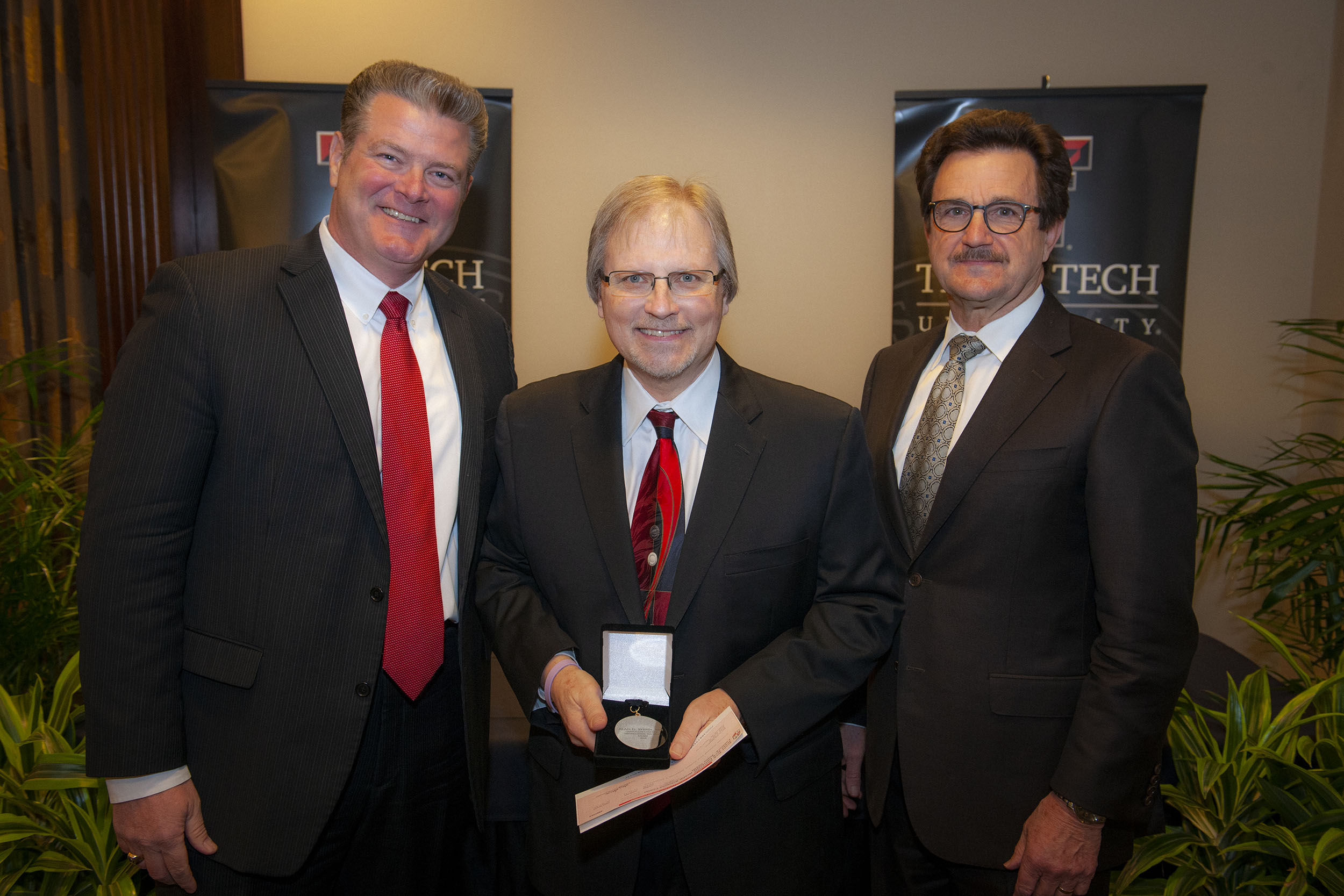 Texas Tech University School of Music Professor of Percussion Alan Shinn receives the Chancellor's Council 2018-2019 Distinguished Teaching Award.