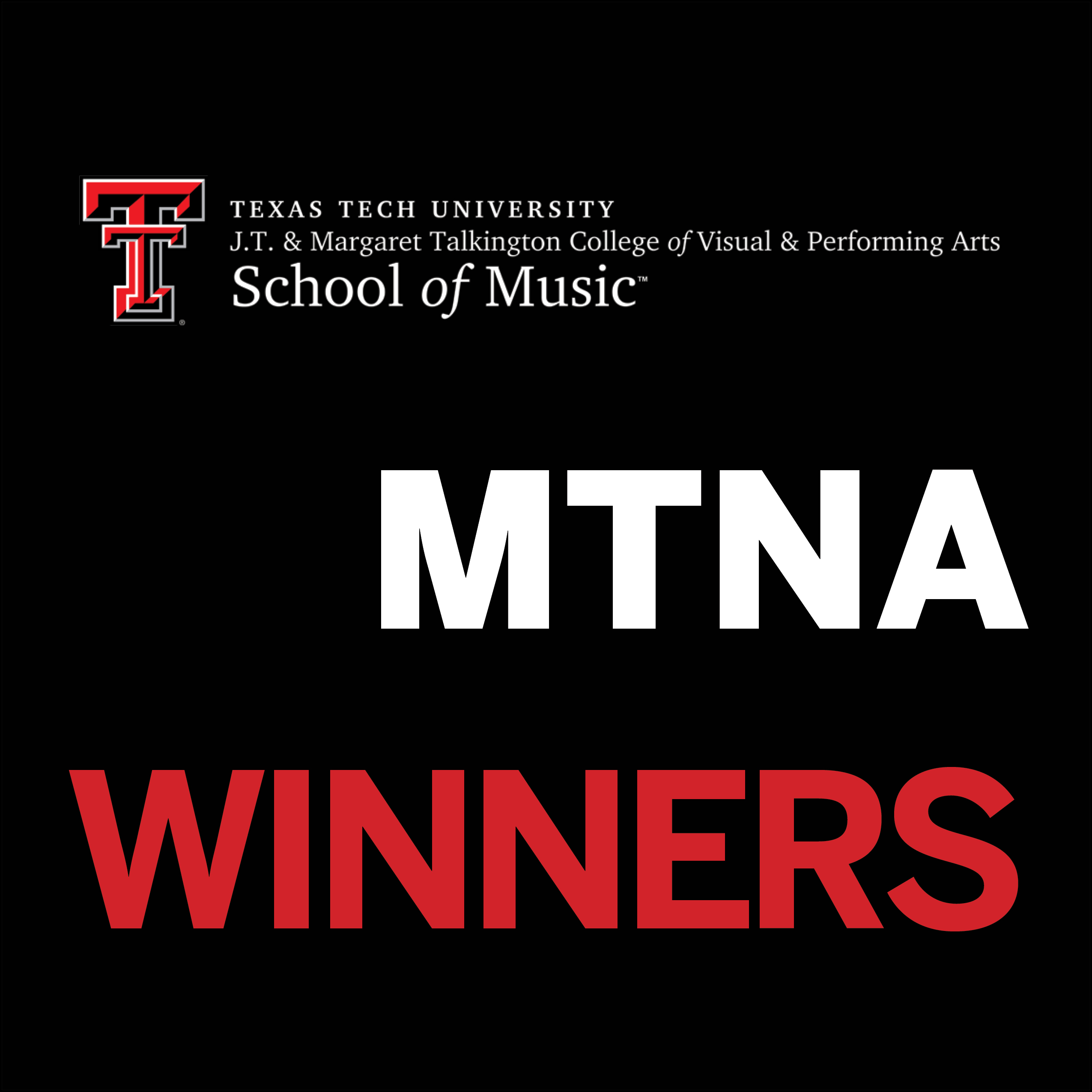 2018 MTNA/TMTA Winners from the TTU School of Music