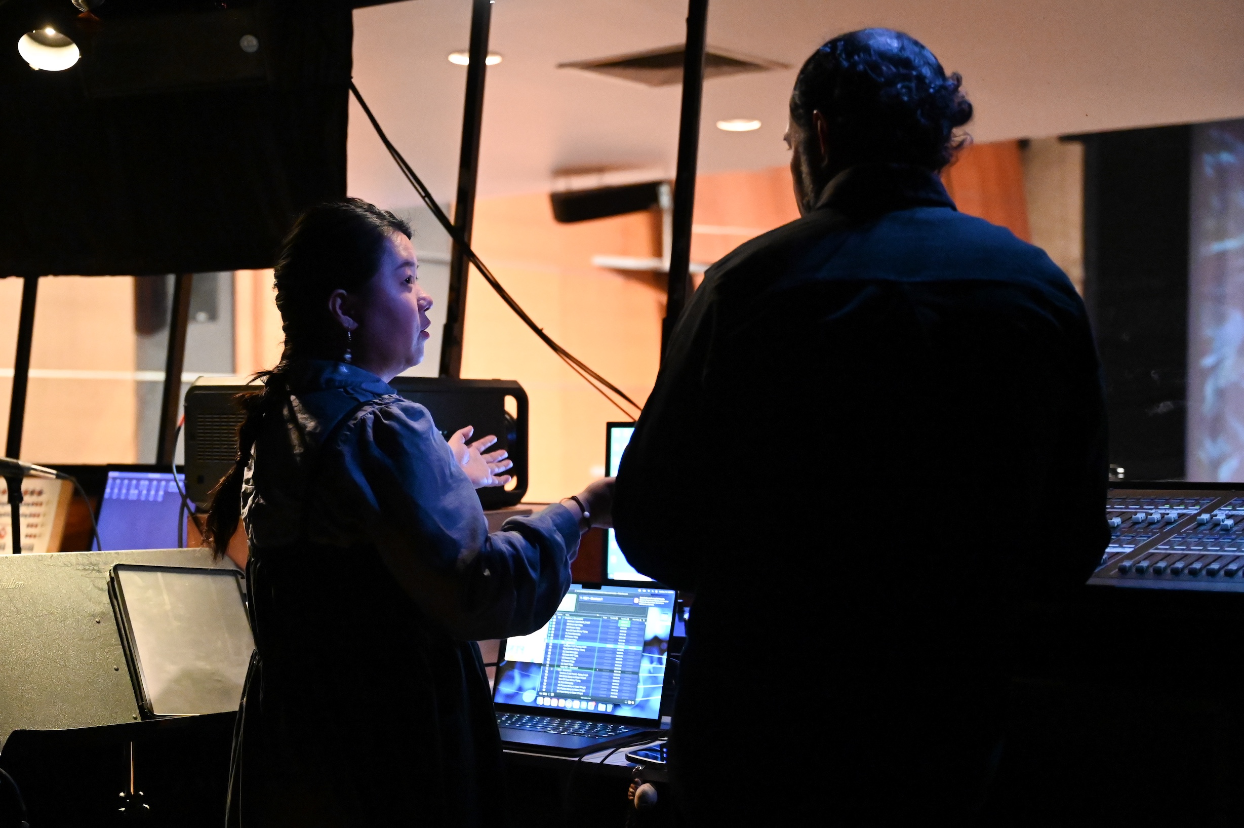 Students in studio