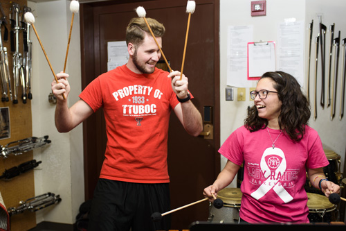 TTU Music Student & Instructor on Xylophone