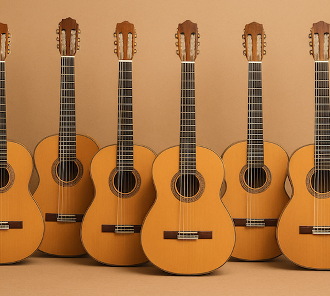 Several guitars