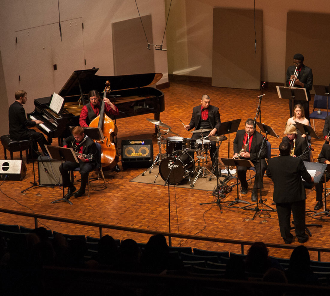 TTU Jazz Ensemble performing