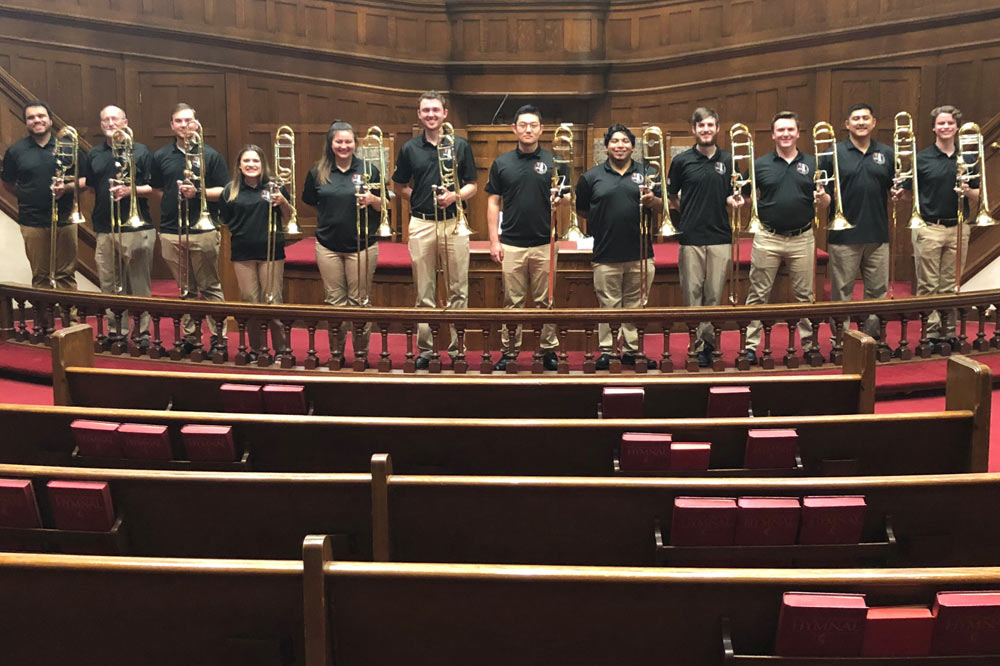 Group of Trombone Students