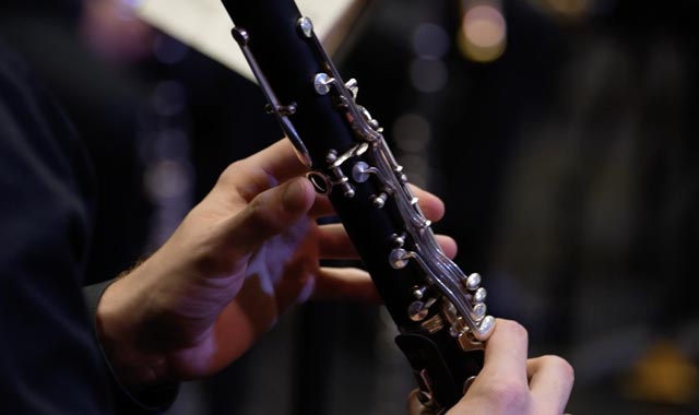 Close-up of clarinet