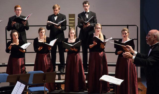 TTU Choir performing