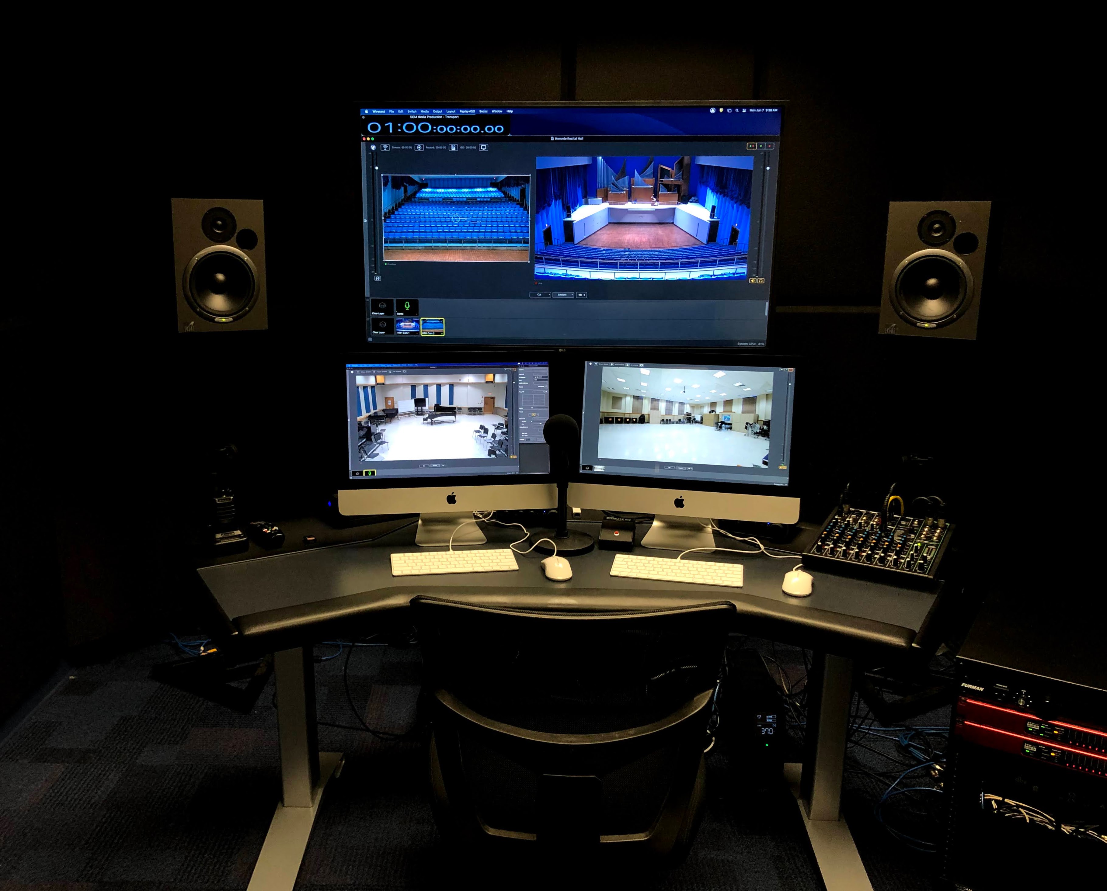 TTU SoM Media Production Control Room