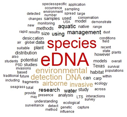 word cloud of top 100 terms appearing in lab publication titles and abstracts