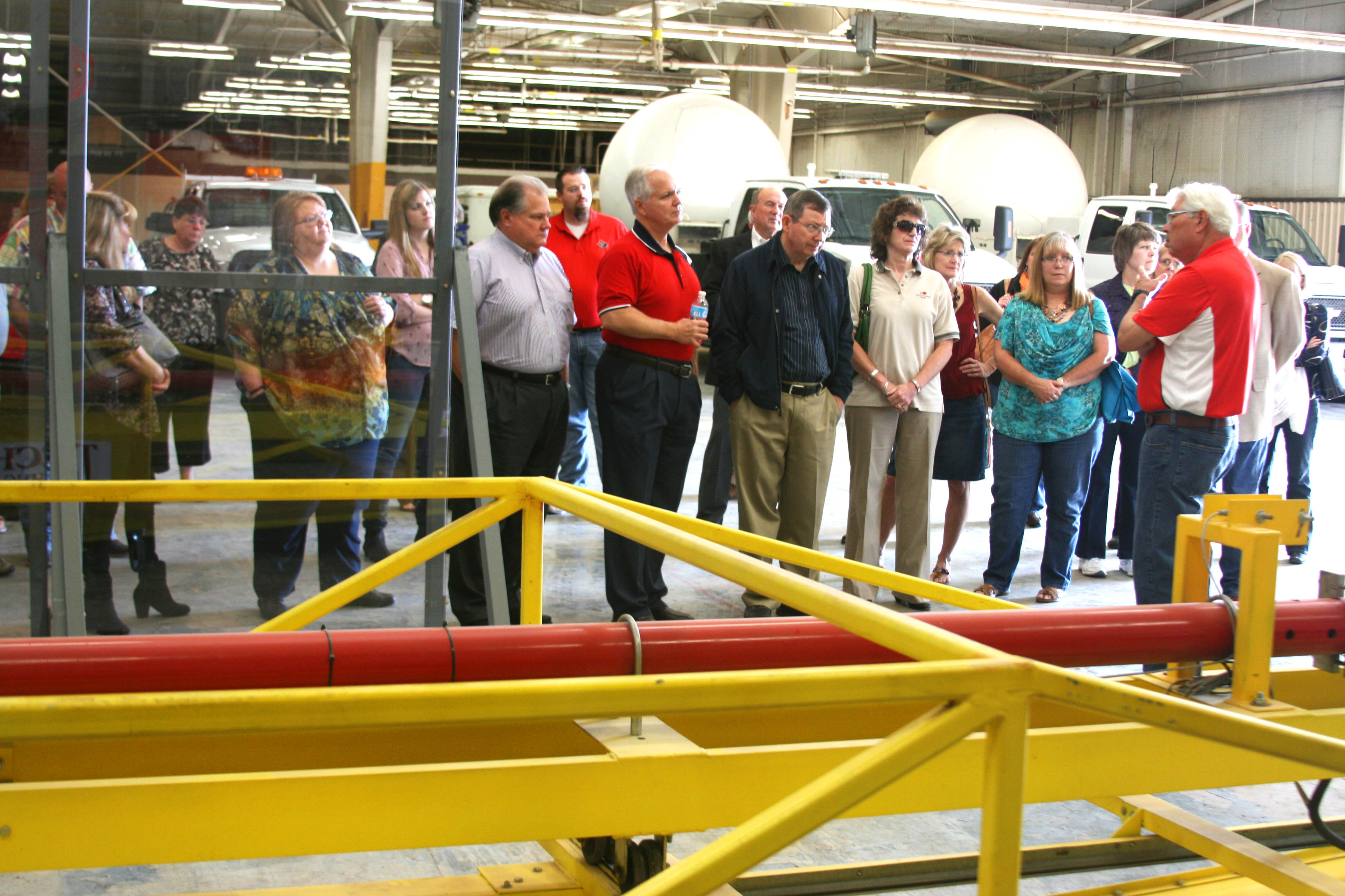 Part of the visiting conference group learn more about NWI research at Reese. 