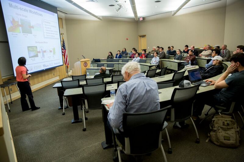 (Above) - The room was filled with attendees for Dr. Rathje's lecture. 