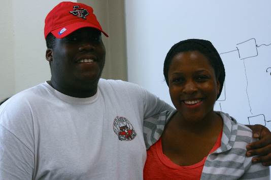 TTU students gives big smile at Raider Welcome