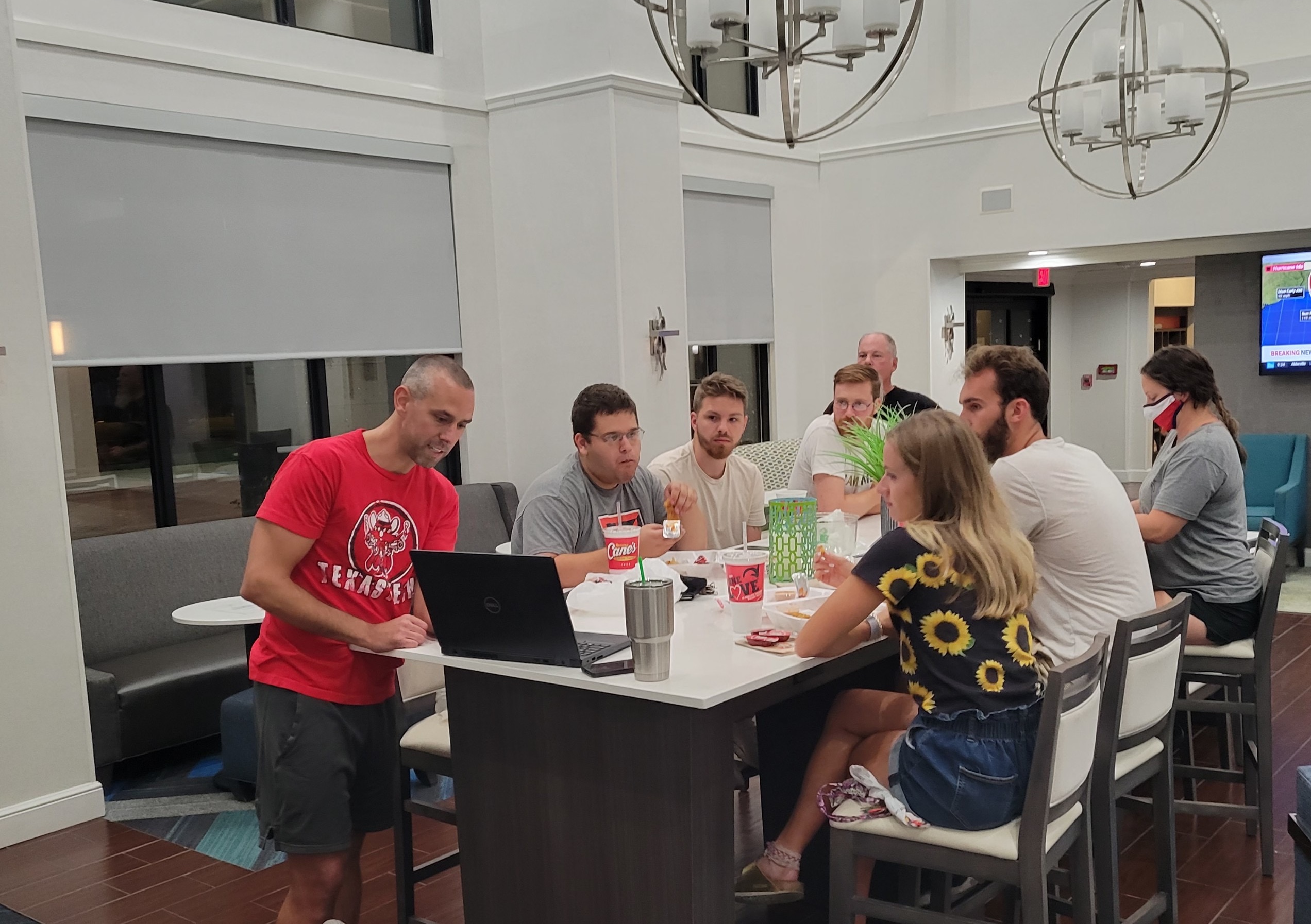 Team preparing during 2021