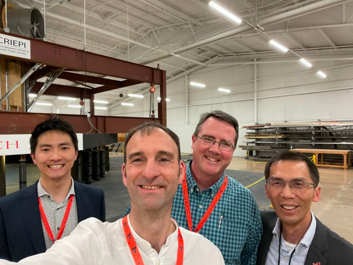 Zuo and colleagues at wind engineering conference.