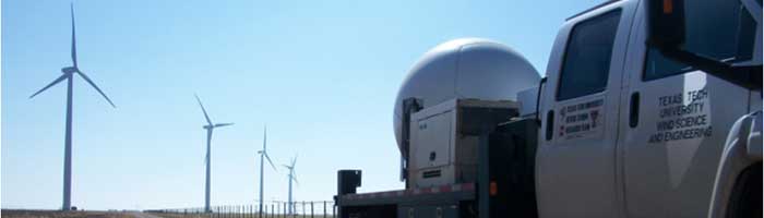 doppler Radars measuring at Wind Plant