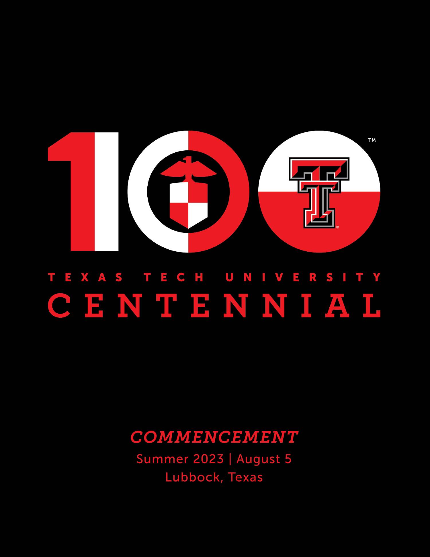 August 5, 2023 commencement program cover