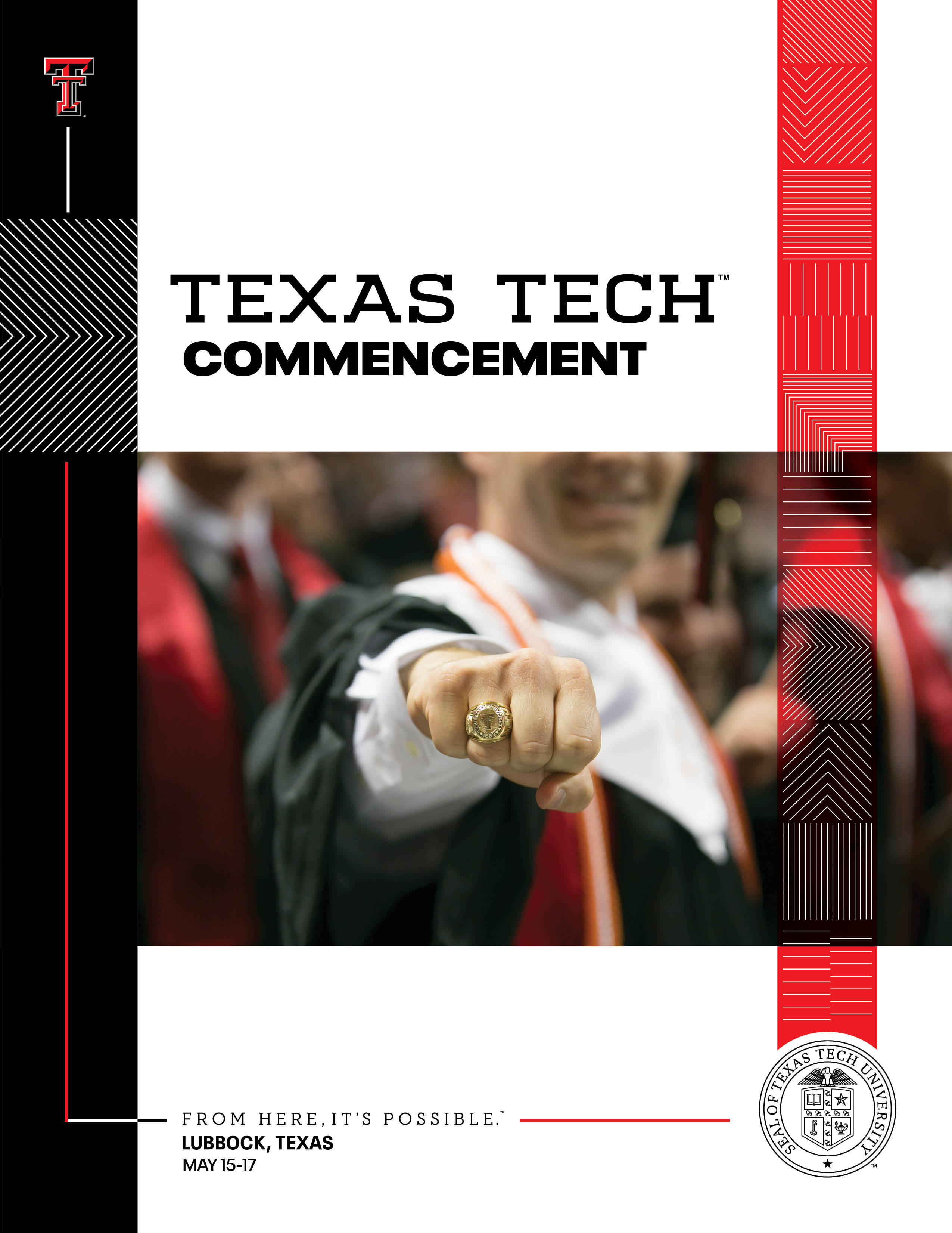 May 2025 commencement program cover