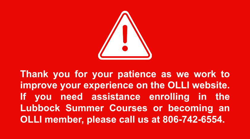 OLLI Website Notice Graphic OLLI Website Notice Graphic