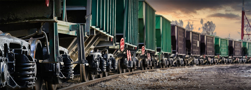 freight train on tracks