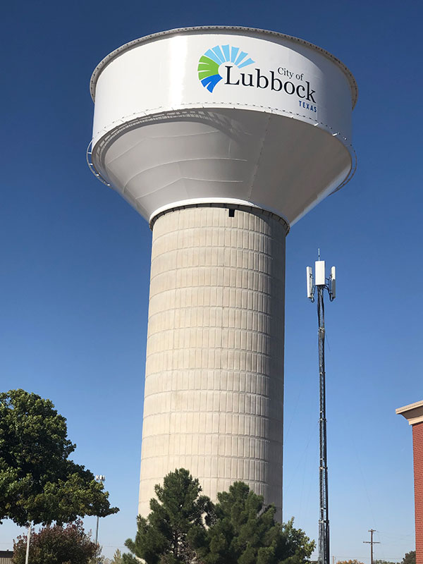 Lubbock's new water tower Lubbock's new water tower