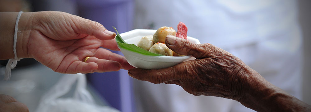  closeup of food being served