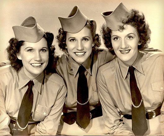 The Andrew Sisters during World War II