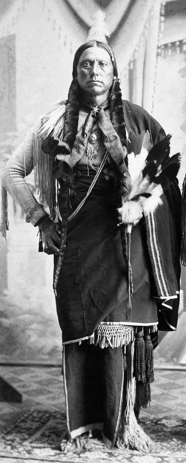 Collodion Silver Print image of Quanah Parker circa 1890