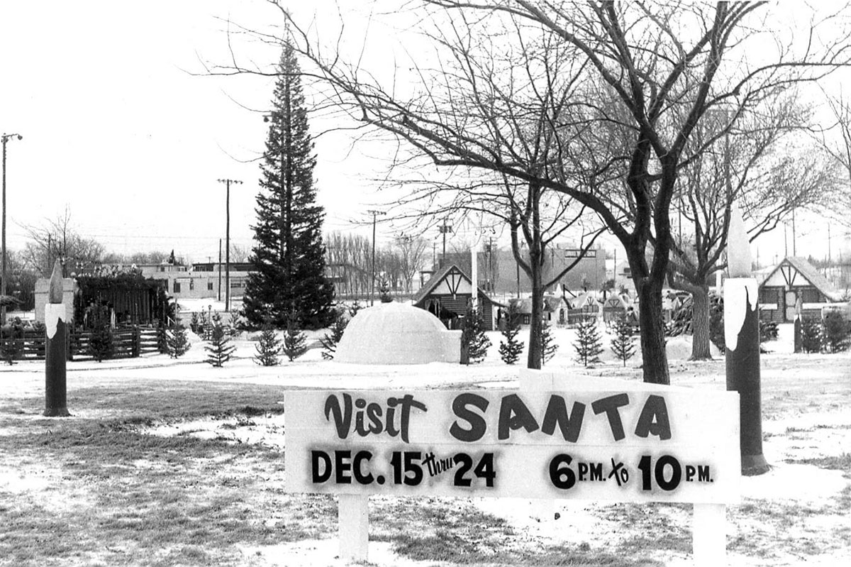 Santa Land, 1967, Lubbock Children's Health Clinic.