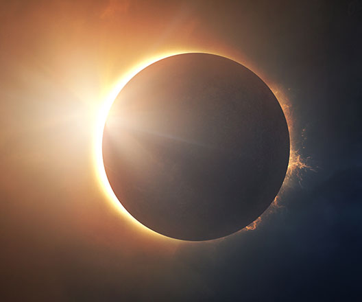 Illustration of a solar eclipse.