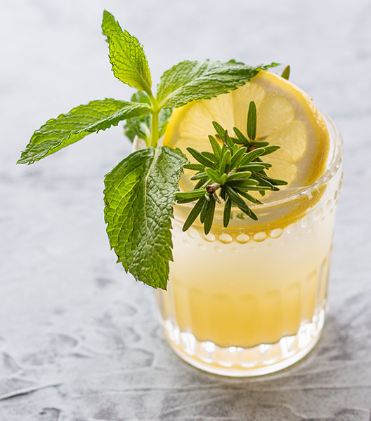 Lemon shrub drink.