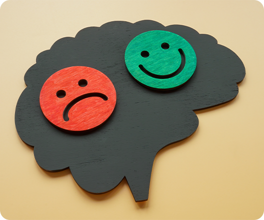 happy sad brain