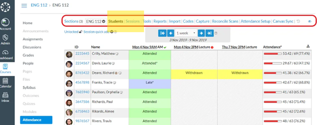 Understanding the a+Plus Attendance Menu