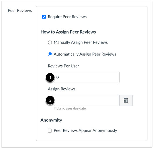 Automatically Assign Peer Reviews