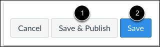 Save and Publish Assignment