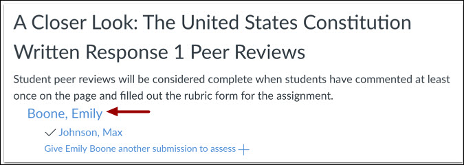 Select Student Assignment