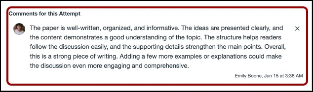 View Peer Review Comments in SpeedGrader