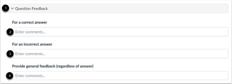 Add Quiz Question Feedback