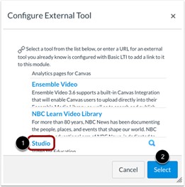Configure External Tool Assignment