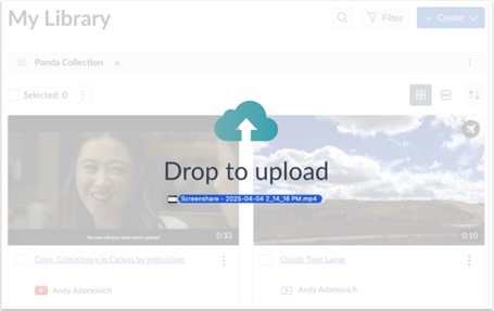 Drag and Drop Media File