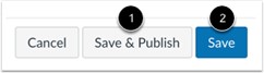 Save and Publish