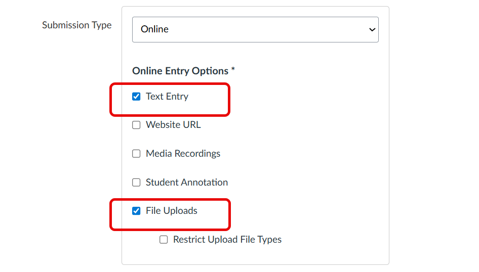 Choose Submission Type
