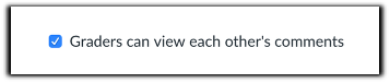 Grader visibility checkbox