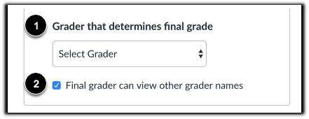 Select final grader