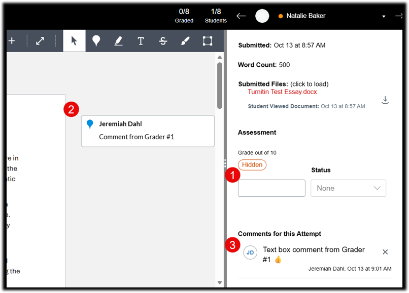 SpeedGrader for first grader