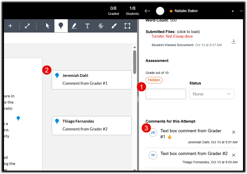 SpeedGrader for subsequent graders