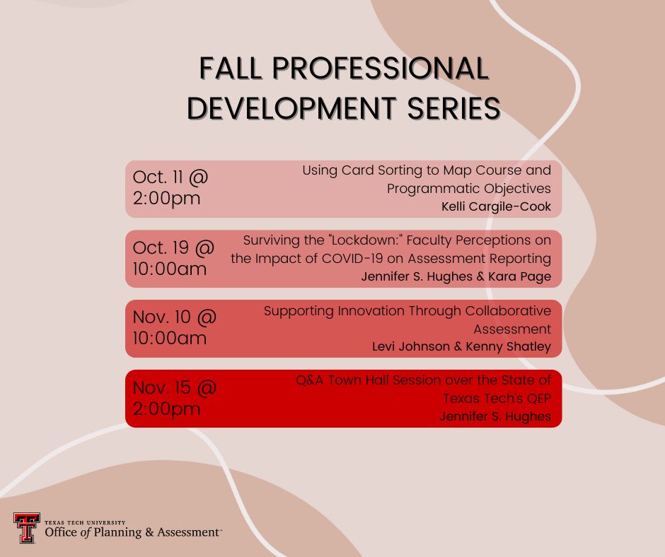 Fall Professional Development Series